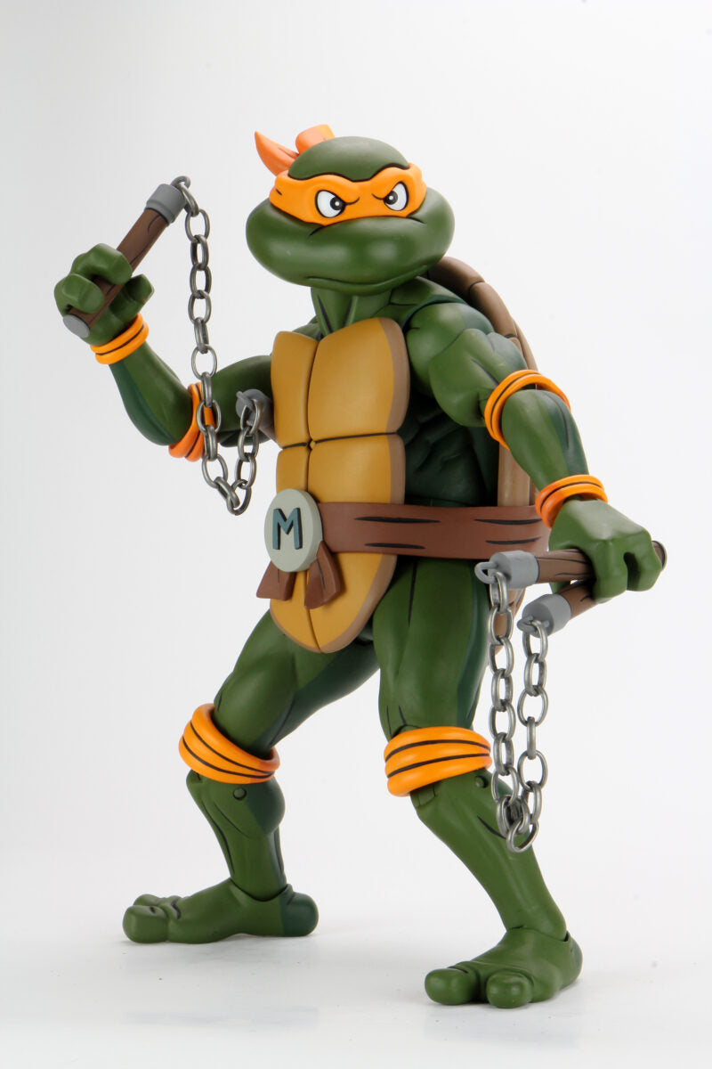 Vintage hot TMNT Giant Michelangelo Figure with Weapon