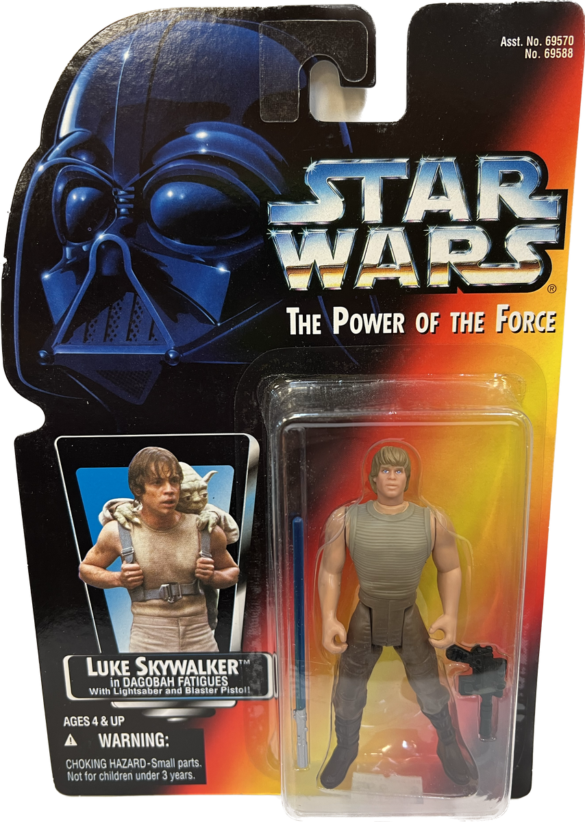 Star Wars Power of the Force Luke Skywalker in Dagobah Fatigues Big