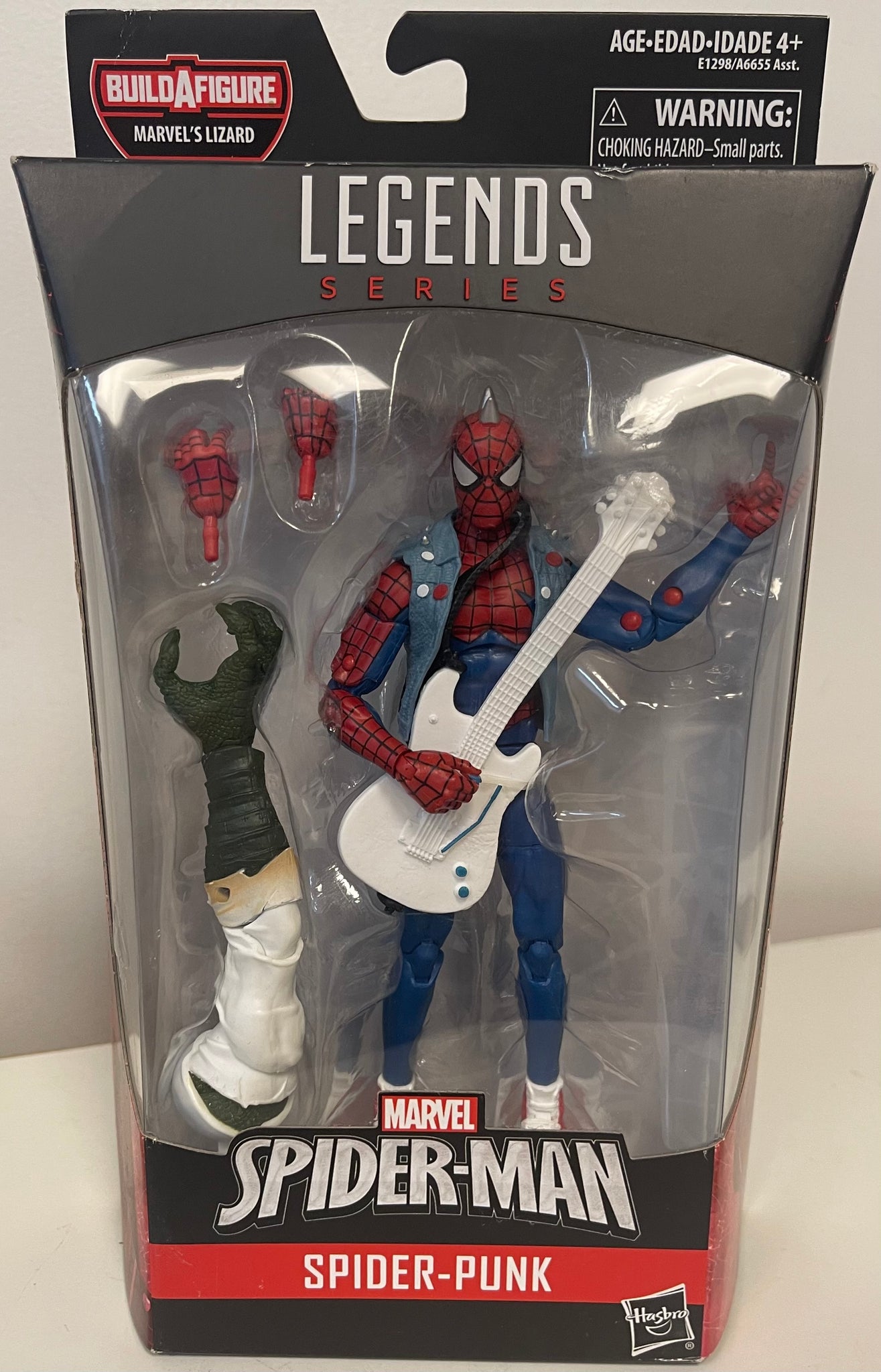 Marvel Legends Series Spider-Man Spider-Punk Lizard Build-A-Figure