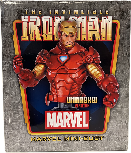 The Invincible Iron Man (Unmasked Version) Marvel Mini-Bust Statue