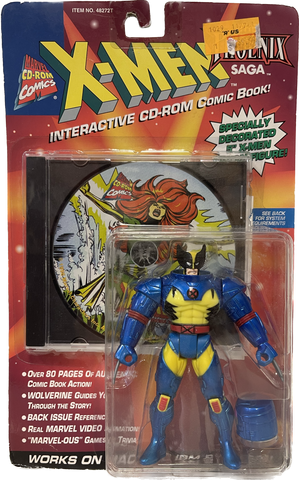 X-Men The Phoenix Saga CD-Rom Comic Book w/ Wolverine Figure