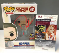 Funko Pop! STRANGER THINGS: Hopper #801 - DAVID HARBOUR Signed JSA COA wh