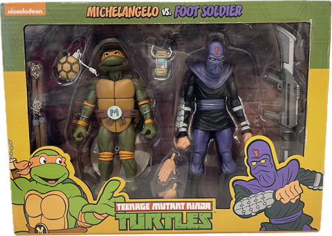 Teenage Mutant Ninja Turtles Michelangelo VS. Foot Soldier