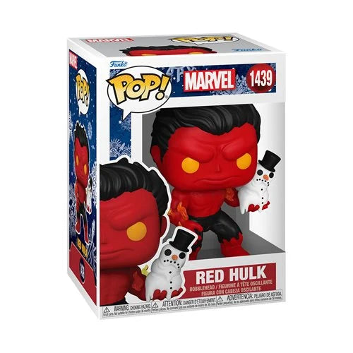 Marvel Holiday Red Hulk with SnowmanFunko Pop! Vinyl Figure #1439