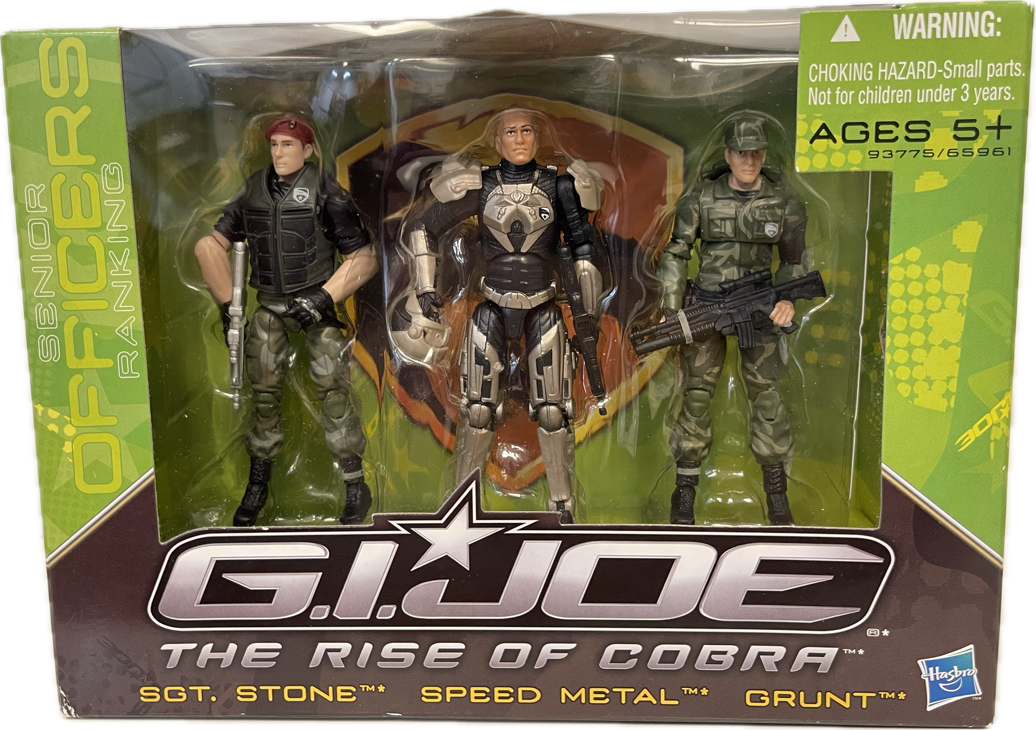 GI Joe The Rise Rise Of Cobra SGT. Stone, Speed Metal, & Grunt Figure Set