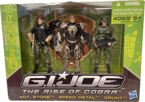 GI Joe The Rise Rise Of Cobra SGT. Stone, Speed Metal, & Grunt Figure Set