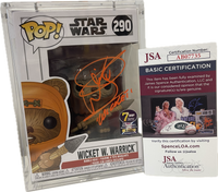 Pop 7BAP Signature Series Star Wars Wicket W. Warrick 290 Signed By Warwick Davis with JSA Certification