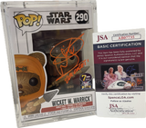 Pop 7BAP Signature Series Star Wars Wicket W. Warrick 290 Signed By Warwick Davis with JSA Certification