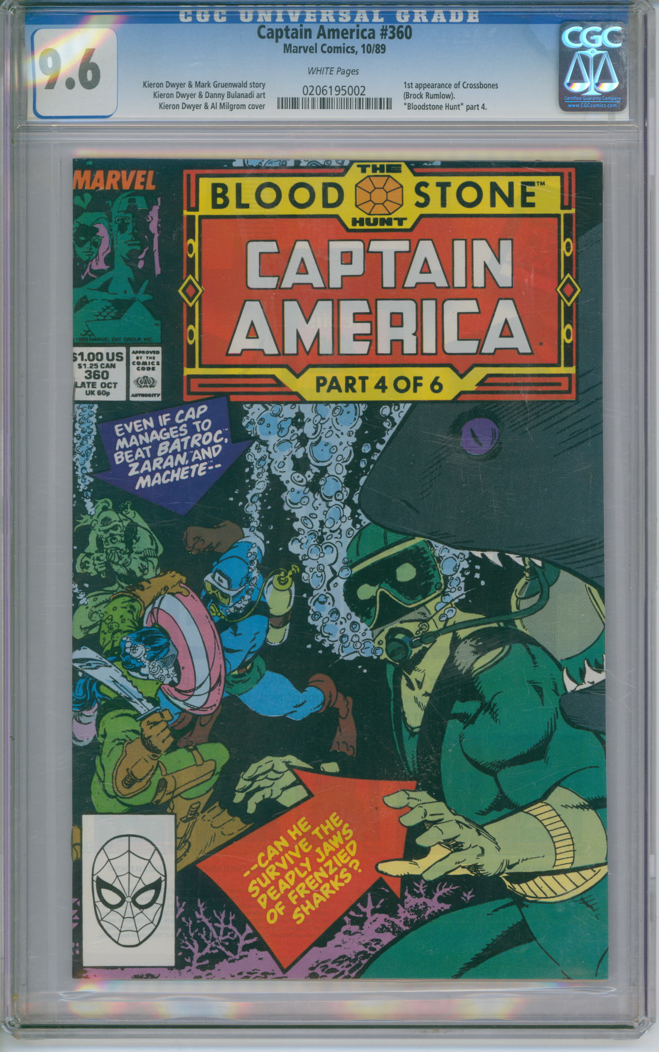 Captain America #360 CGC 9.6