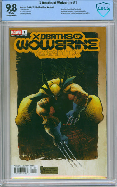 X Deaths Of Wolverine #1 CBCS 9.8 Hidden Gem Variant