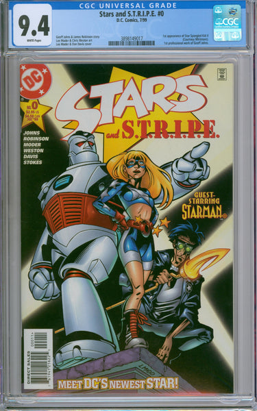 Stars & S.T.R.I.P.E.S. #0 CGC 9.4 1st Appearance Star Spangled Kid II