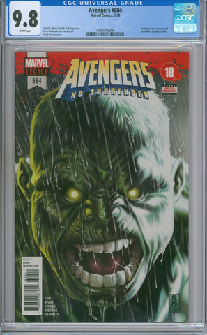 Avengers #684 CGC 9.8 Hulk become Immortal Hulk