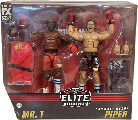 WWE Elite Collection Flashback Mr. T vs "Rowdy" Roddy Piper Set