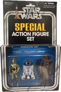 Star Wars Special Android Figure Set C-3PO, R2-D2, & Chewbacca