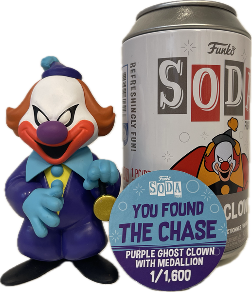 Funko Pop! Soda: Scooby Doo! Purple Ghost Clown w/ Medallion Chase 1/1,600