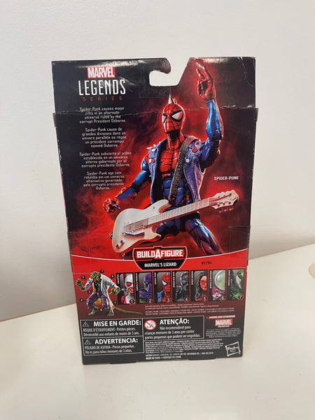 Marvel Legends Series Spider-Man Spider-Punk Lizard Build-A-Figure