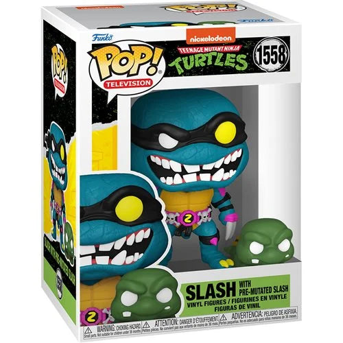 TMNT Slash with Pre-Mutated Slash Pop! Vinyl and Buddy