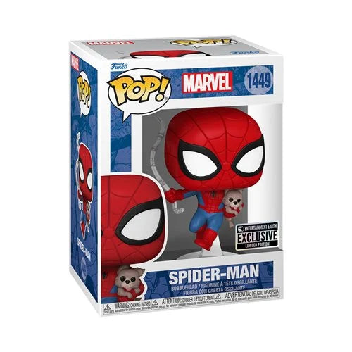 Spider-Man with Sandwich the Dog Funko Pop! Vinyl Figure #1449 - Entertainment Earth Exclusive