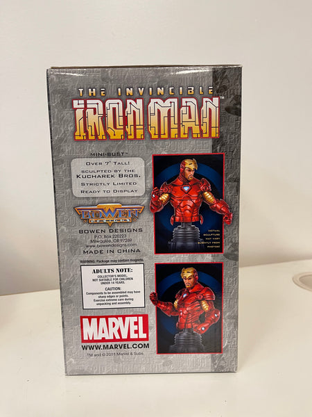 The Invincible Iron Man (Unmasked Version) Marvel Mini-Bust Statue