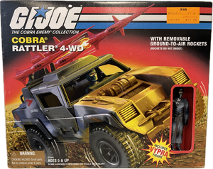 GI Joe Cobra Enemy Collection Cobra Rattler 4-WD w/ Vypra 1998