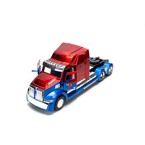 Spider-Man Western Star 5700 XE Big Rig 1:24 Scale Die-Cast Metal Vehicle