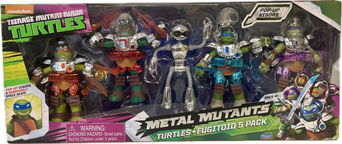 Teenage Mutant Ninja Turtles Metal Mutants Turtles & Fugitoid 5-Pack