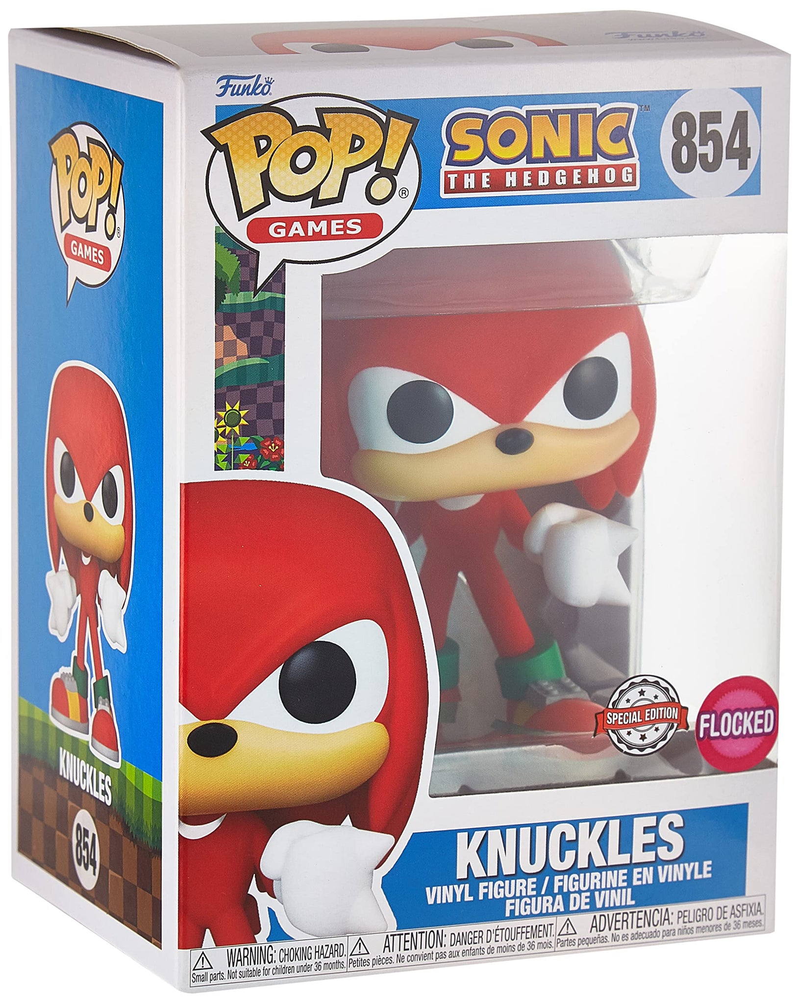 Pop! Games Sonic The Hedgehog Flocked Knuckles 854 (Targetcon)