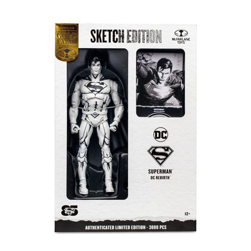 DC Multiverse Superman Rebirth Sketch Edition Gold Label 7-Inch Scale Action Figure
