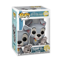 Lady and the Tramp 70th Anniversary Tramp with Puppy Funko Pop! Vinyl Figure #1554