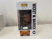 Pop 7BAP Signature Series Star Wars Wicket W. Warrick 290 Signed By Warwick Davis with JSA Certification