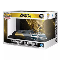 Funko POP! Rides Super Deluxe - Black Adam Figure Set - HAWKMAN IN CRUISER #286