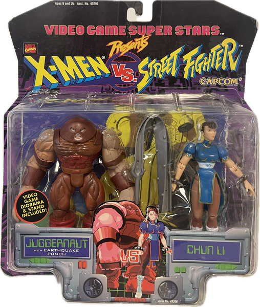 Video Game Super Stars X-Men vs Streetfighter Juggernaut vs. Chun Li