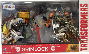 Transformers Evolution 2-Pack Grimlock 1984 & 2014 Figure Set