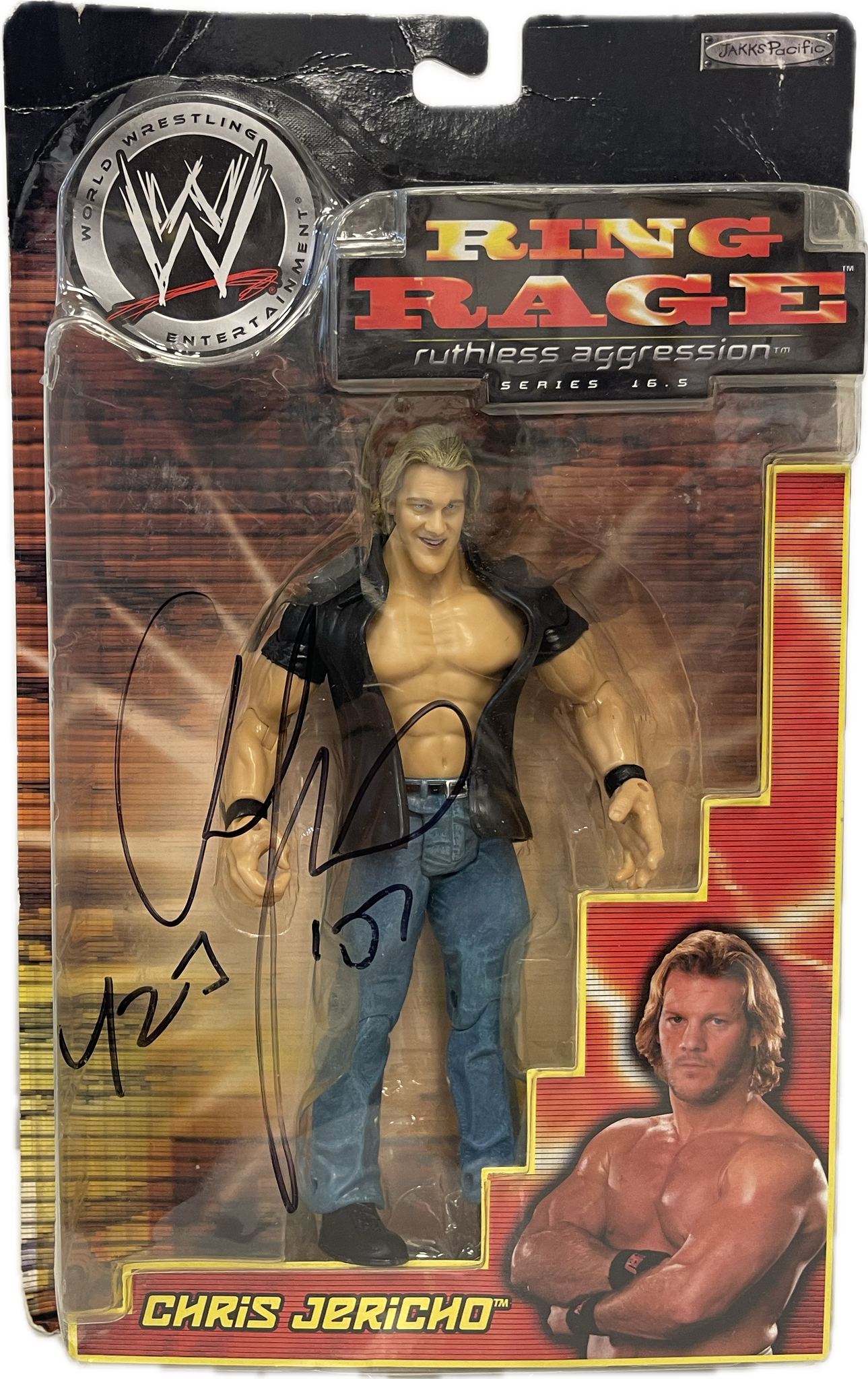 WWE Ring Range Ruthless Aggression Chris Jericho Signed