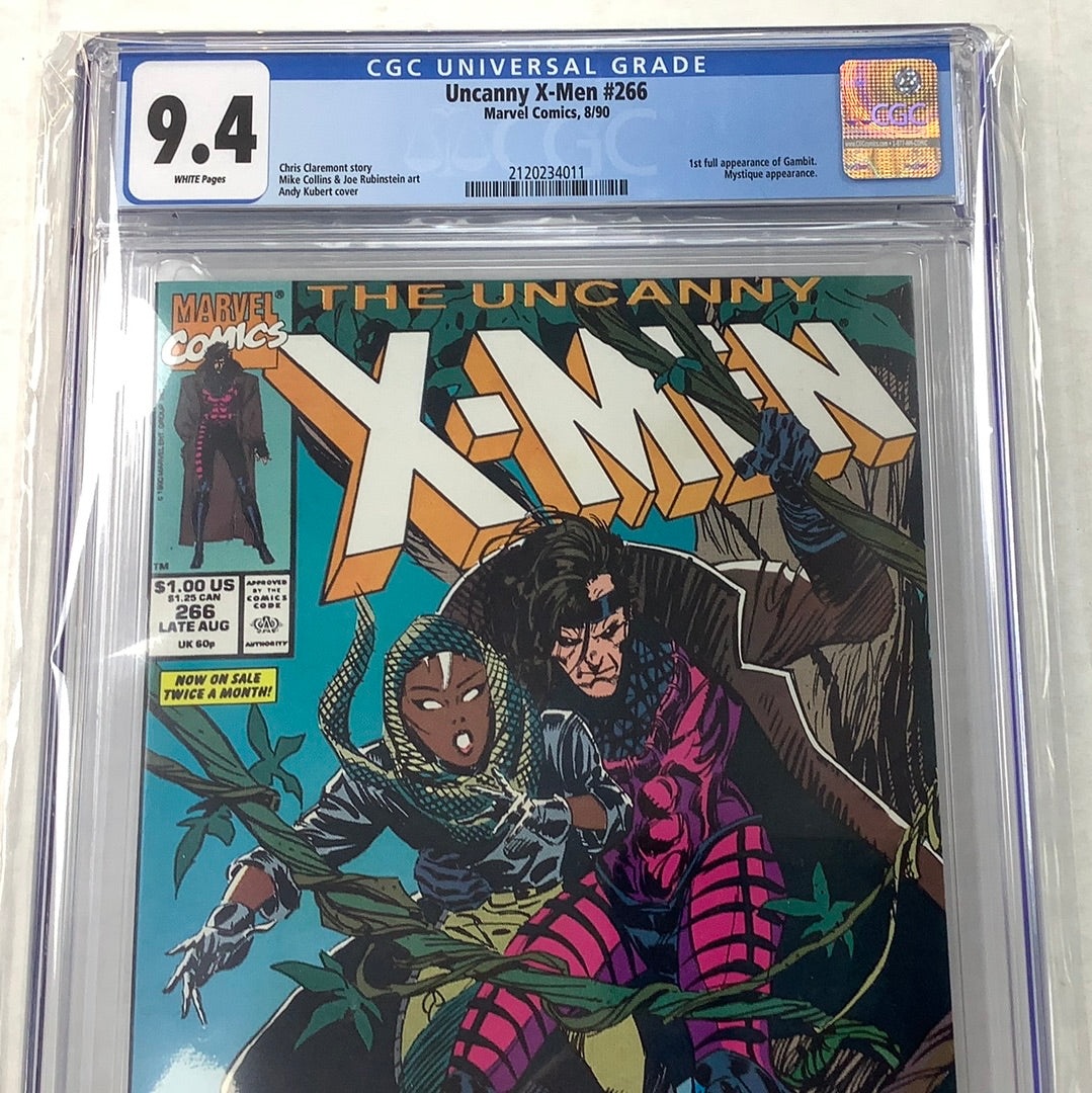 Uncanny X-Men #266 CGC 9.4 1990