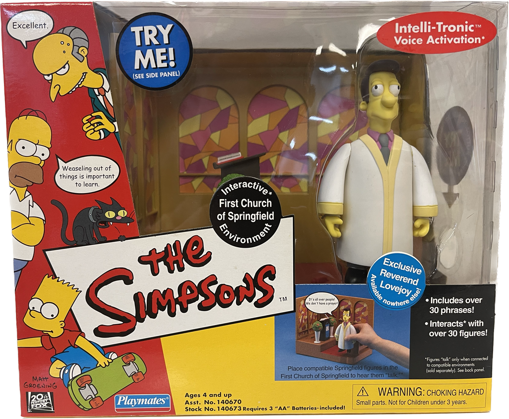 The Simpsons Interactive First Springfield Environment & Figure Set Big Ben's Comix Oasis