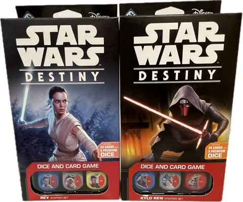 Star Wars Destiny Dice & Card Game Rey & Kylo Ren Starter Sets