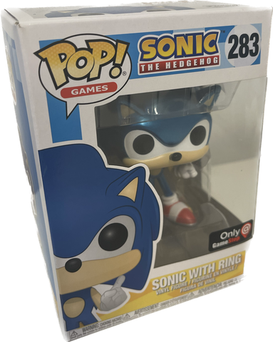 Pop Sonic The Hedgehog Sonic With Ring 283 GameStop Exclusive