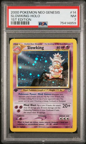 1st Edition Holo Slowking PSA 7