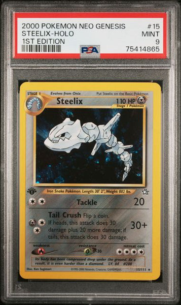Steelix Holo 1st Edition PSA 9