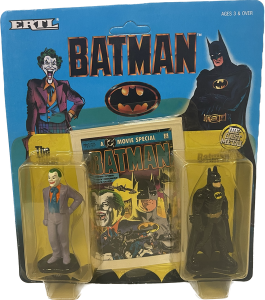 Batman Movie Die-Cast Metal The Joker and Batman Figure Set Unpunched