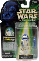 Star Wars Power of the Force CommTech Chip R2-D2 w/ Holographic Princess Leia