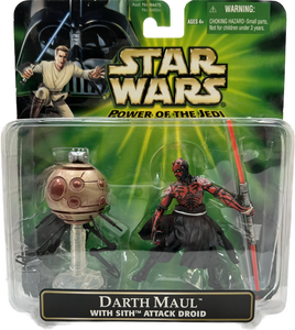 Star Wars Power of the Jedi Darth Maul with Sith Attack Droid