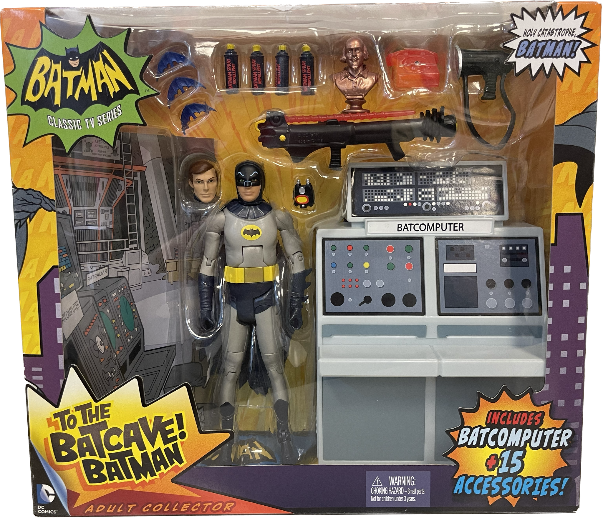 Batman Classic TV Series To The Batcave Batman! Deluxe Action Figure Set