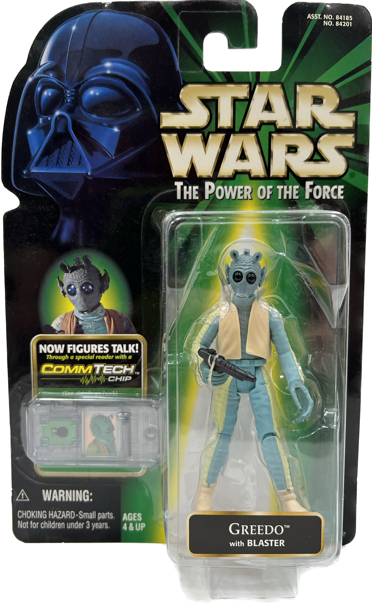 Star Wars Power of the Force Commtech Chip Greedo with Blaster