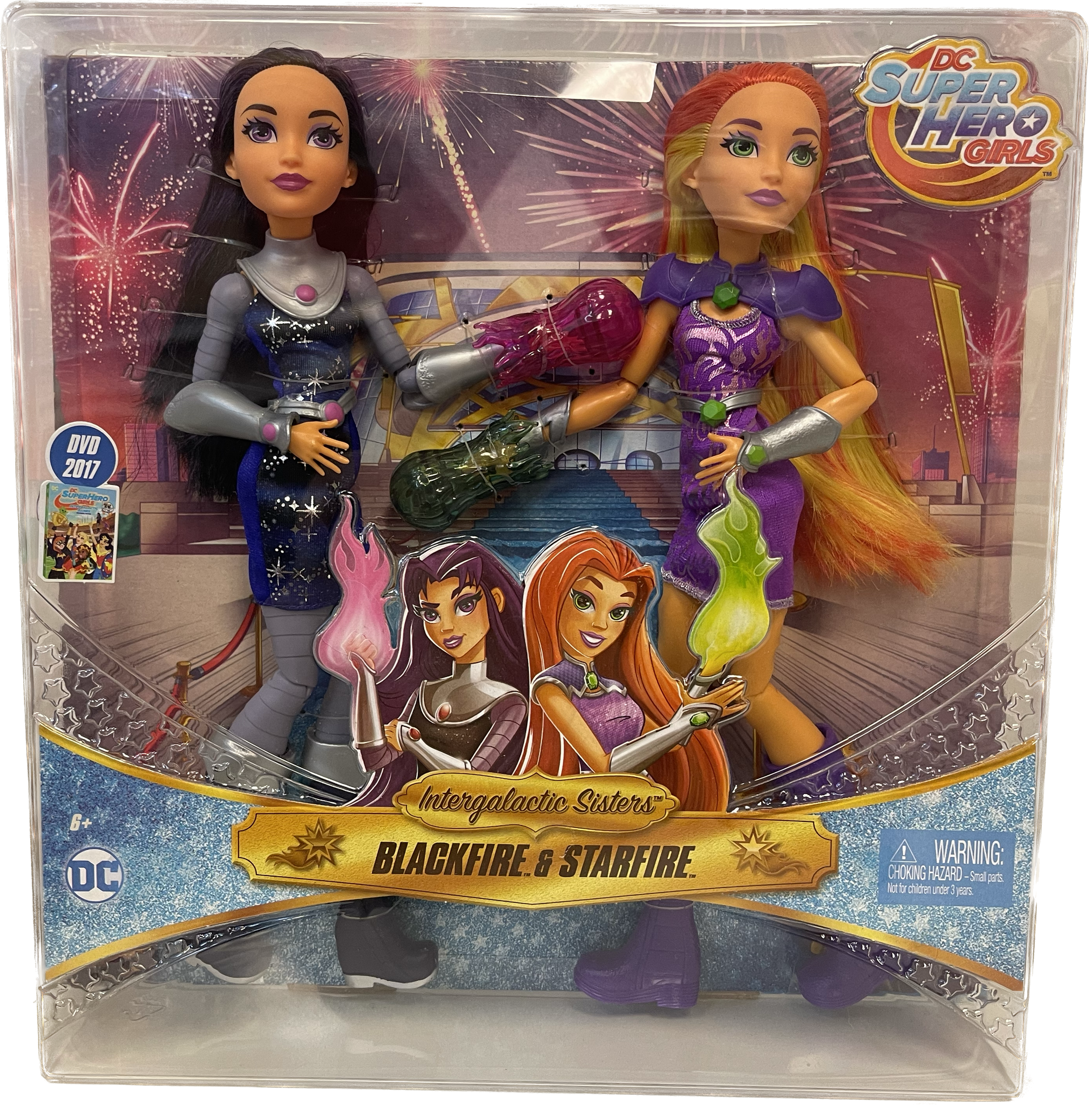 DC Super Hero Girls Intergalactic Sisters Blackfire & Starfire Figure Set