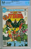 New Teen Titans #1 CBCS 9.4 Newsstand Edition