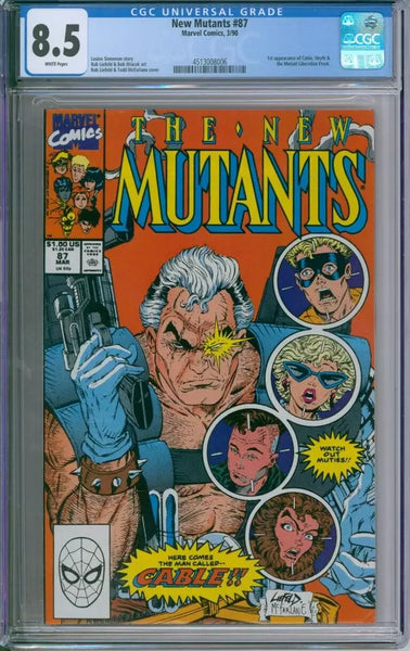 The New Mutants #87 CGC 8.5 1st App. Of Cable & Stryfe