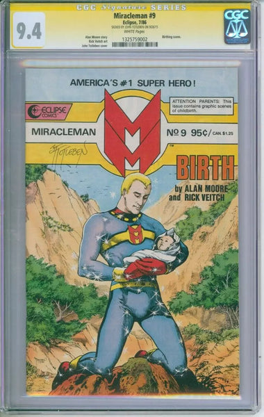 Miracleman #9 CGC Signature Series 9.4 Signed By John Totleben