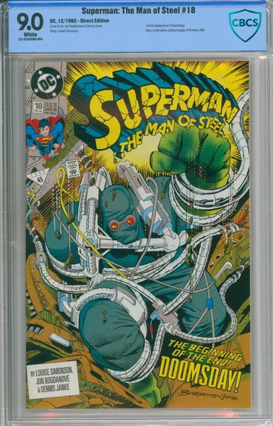 Superman: The Man Of Steel CBCS 9.0 1st Full Appearance Of Doomsday